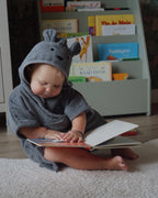 Kinderbadjas Donkergrijs