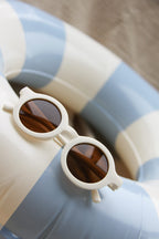 Kinderzwemband gestreept wit/blauw