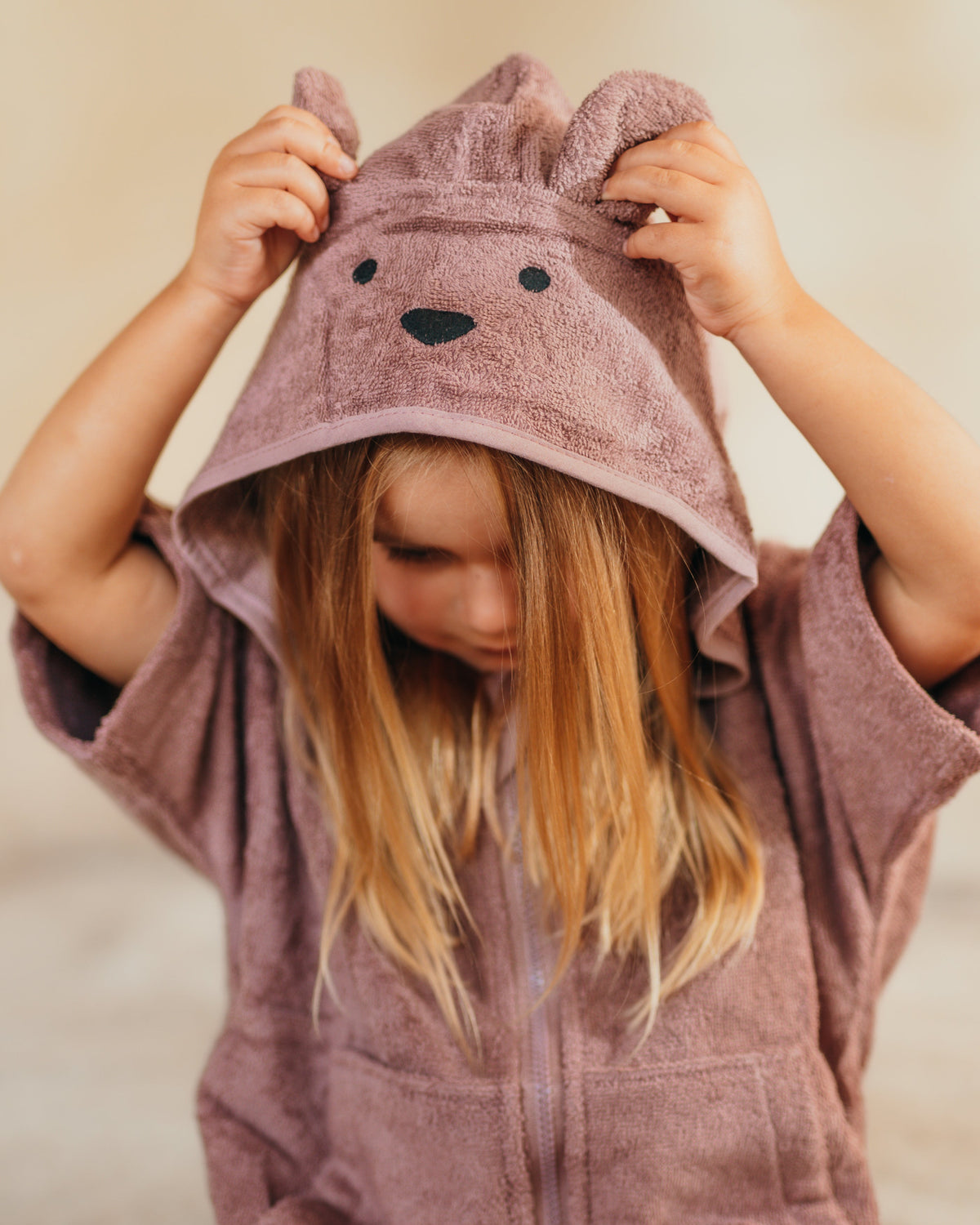 Kinderbadjas Mauve