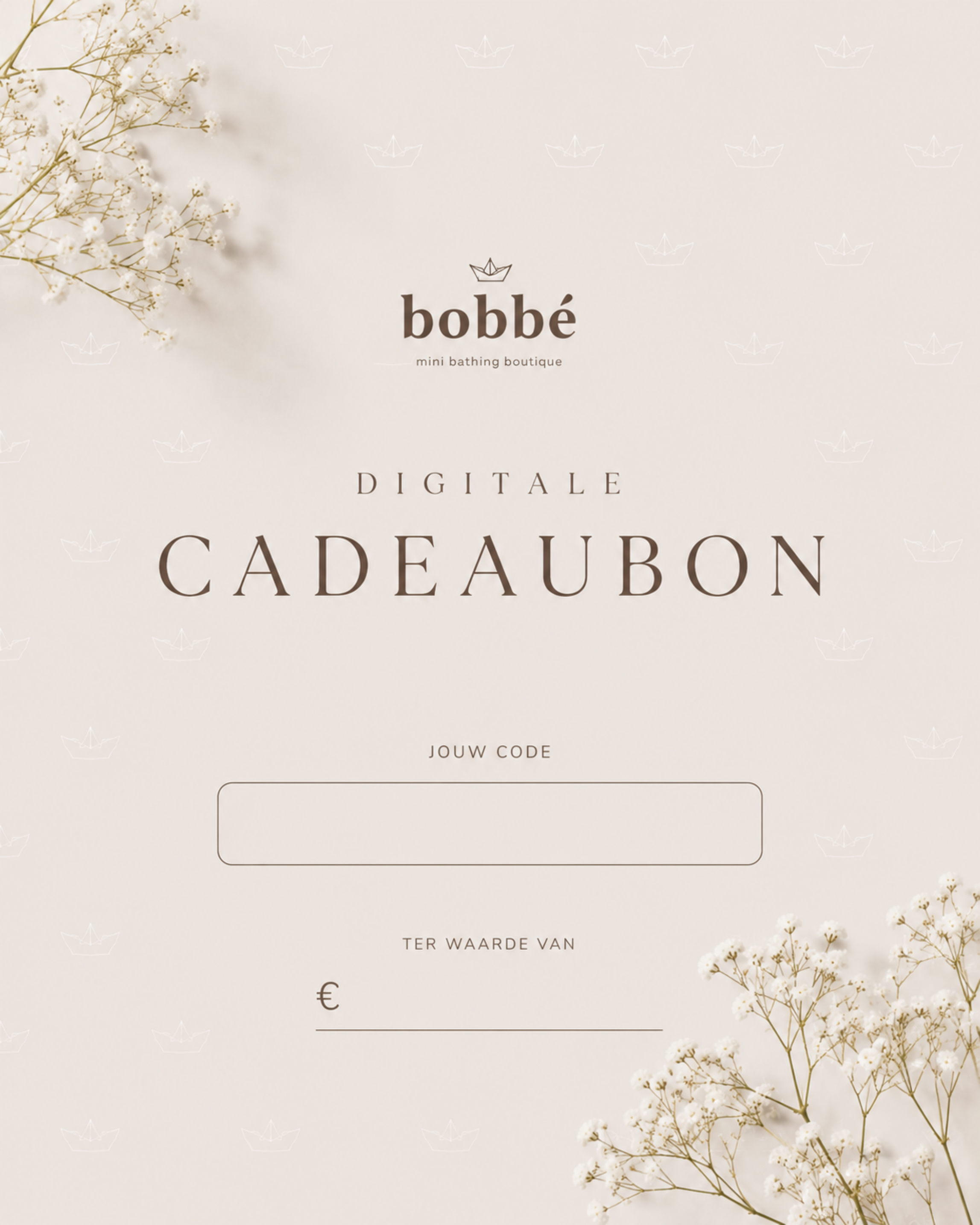 Bobbé Digitale Cadeaubon