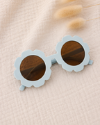 Sunglasses Flower Light Blue