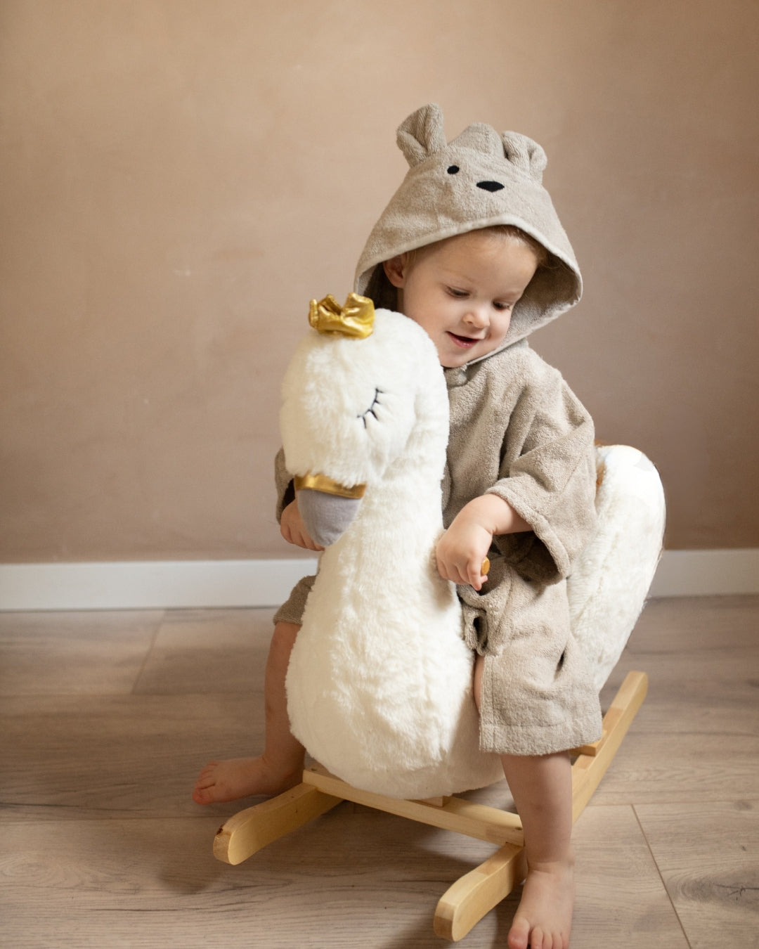Kinderbadjas Beige