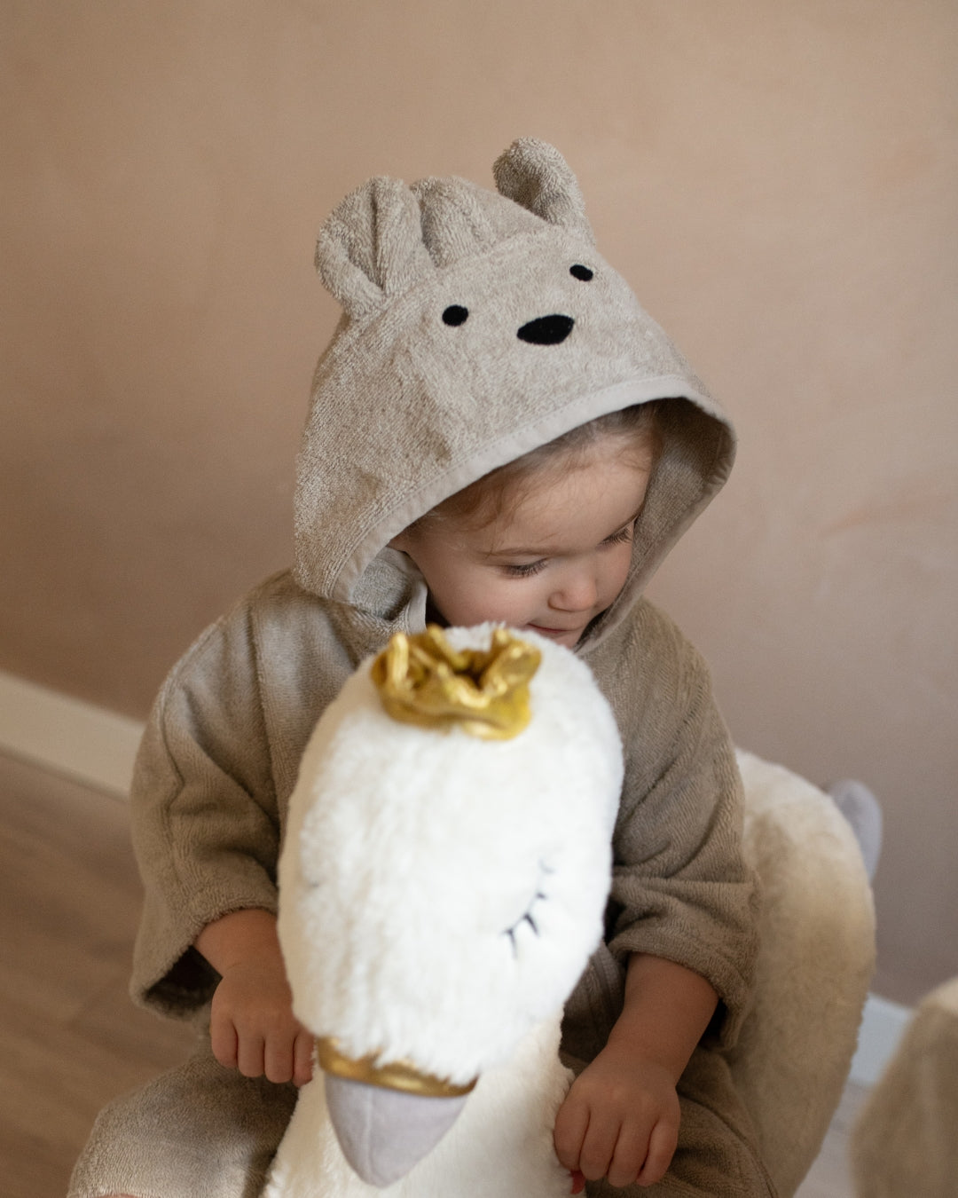 Kinderbadjas Beige