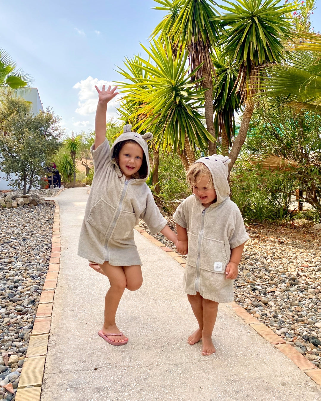 Kinderbadjas Beige