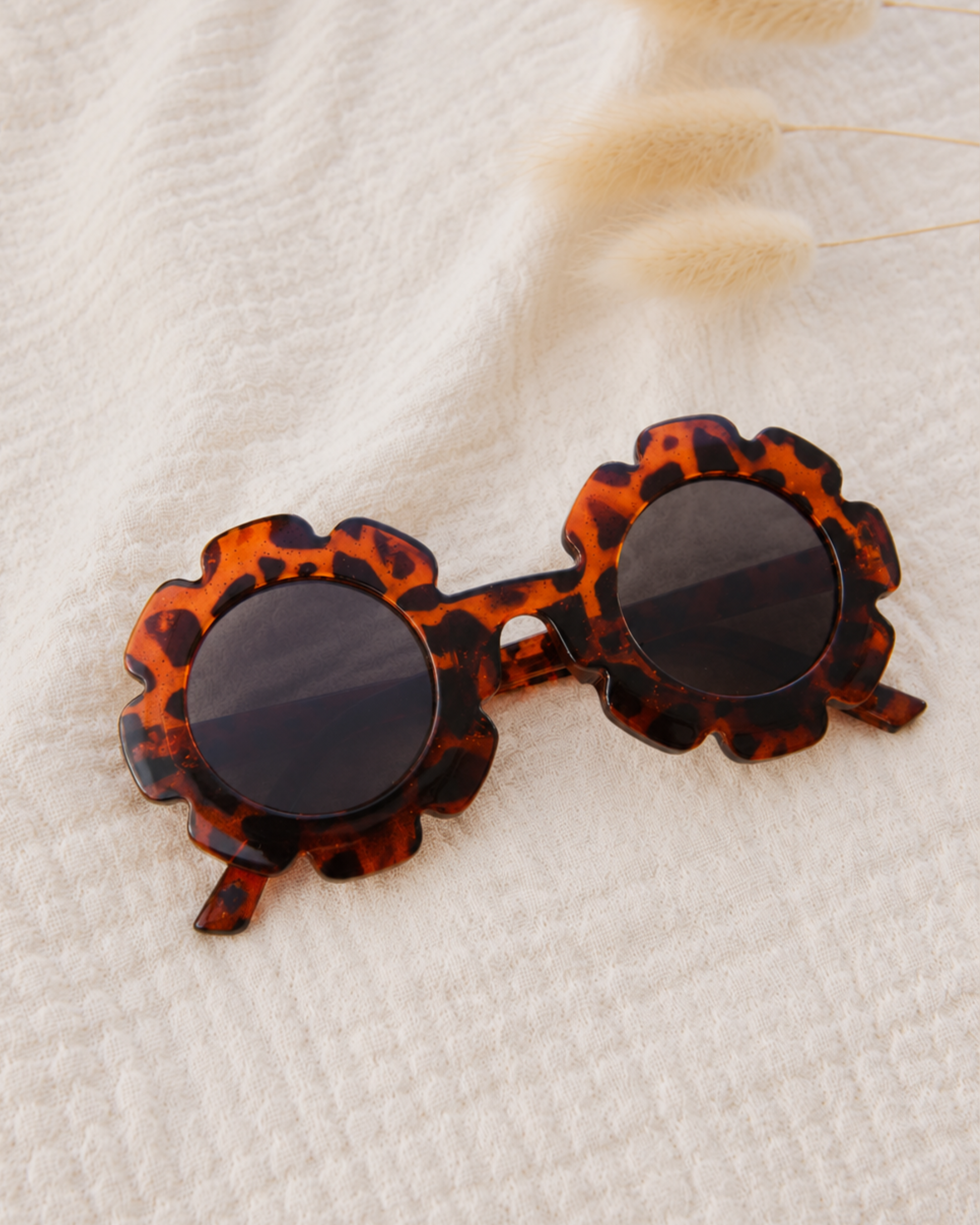 Sunglasses Flower Leopard Black / Brown
