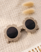 Sunglasses Flower Beige