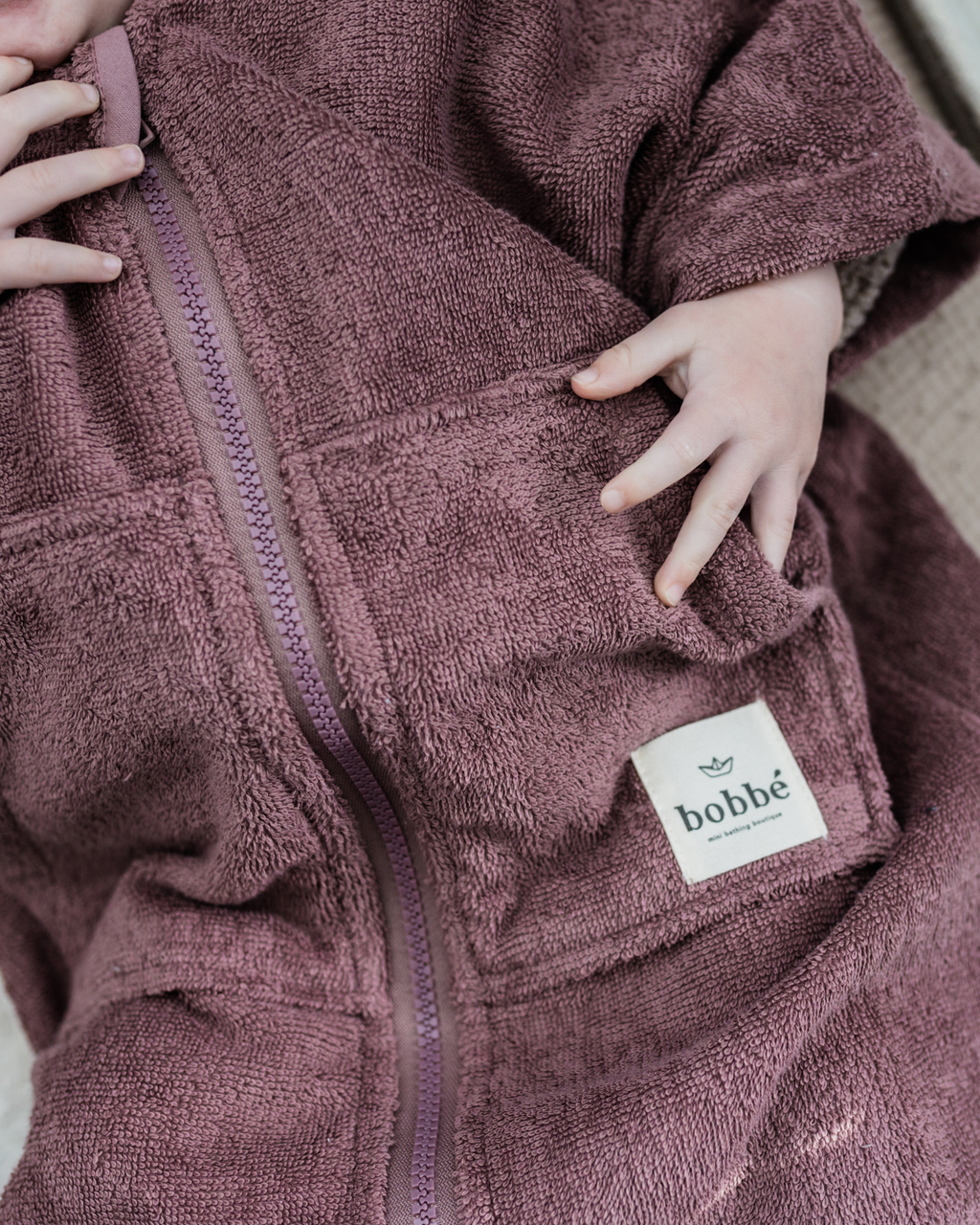 Kinderbadjas Mauve