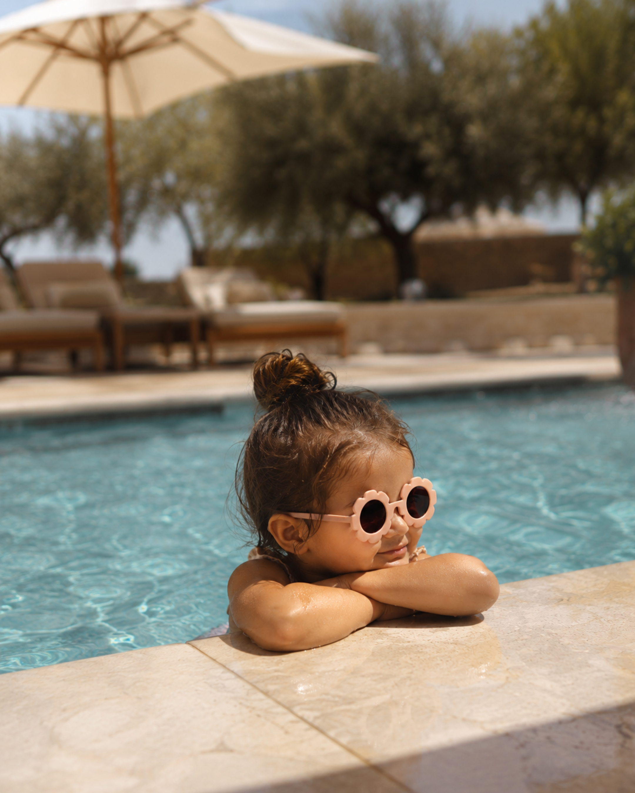 Sunglasses Flower Light Pink