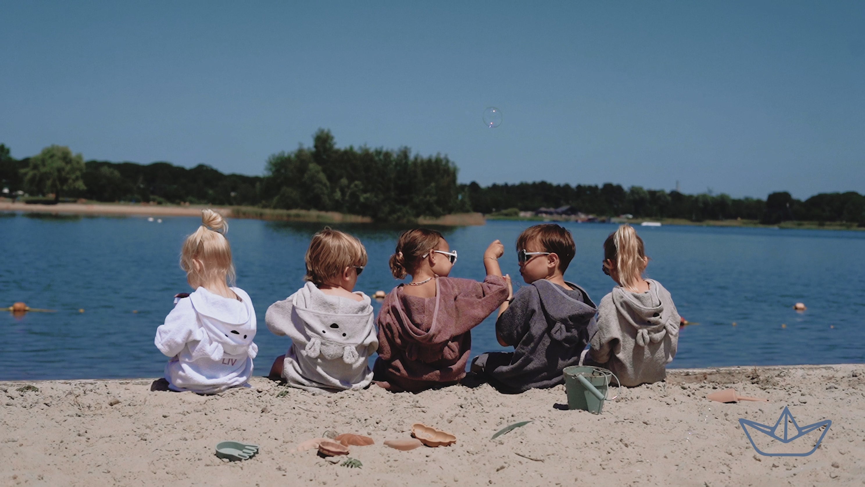 Kinderbadjas Groen