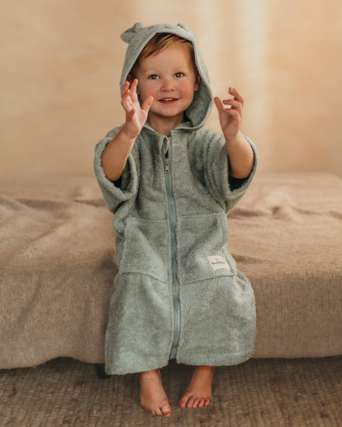 Kinderbadjas Groen